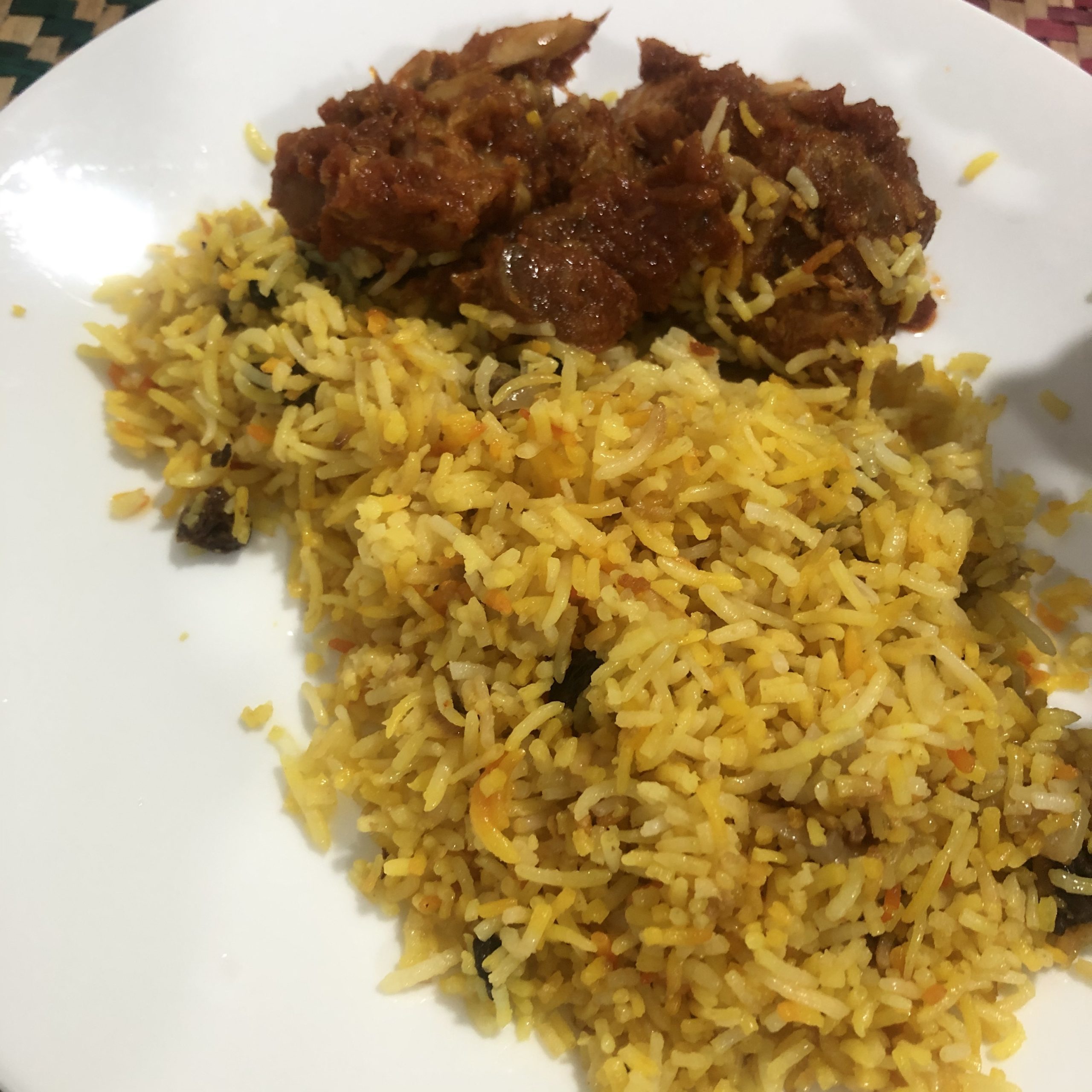 Briyani Johor with Ayam Masak Merah
